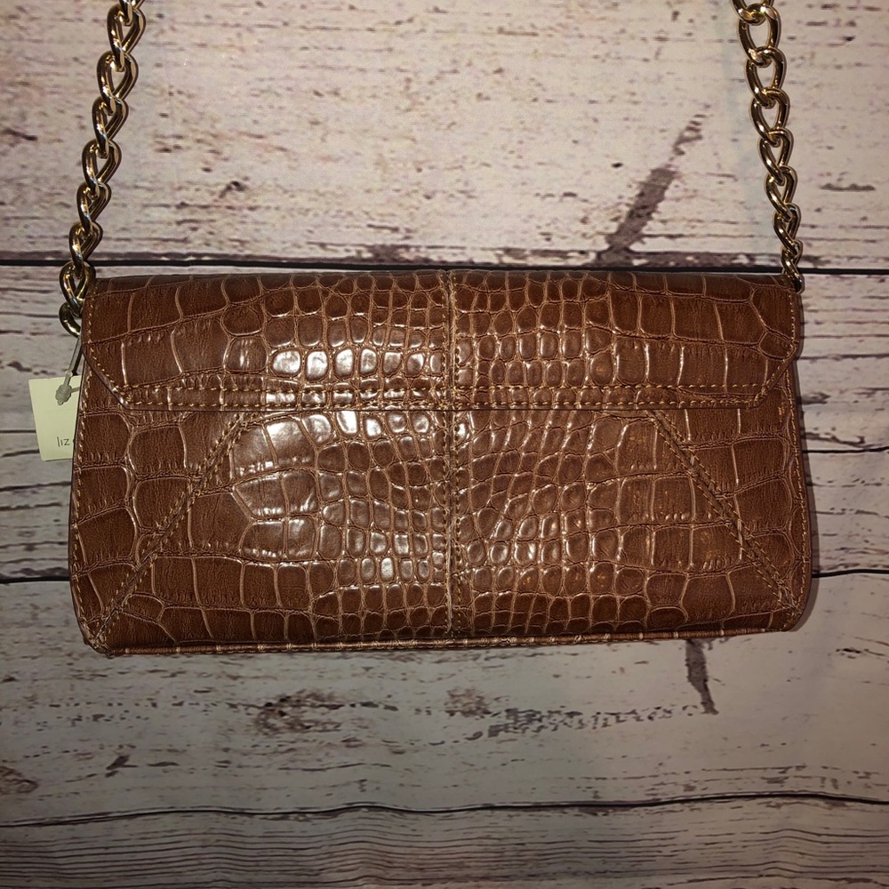 Liz Claiborne Faux Croc purse. - Picture 3 of 4